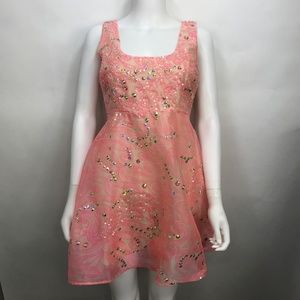 ASOS Pink Beaded Sequin Dress Size 6